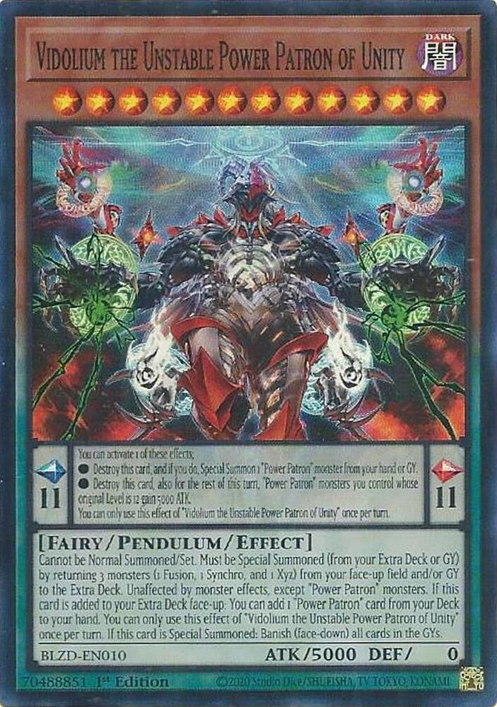 Vidolium the Unstable Power Patron of Unity - Blazing Dominion (BLZD)