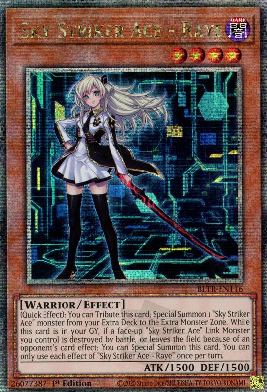 Sky Striker Ace - Raye (Alternate Art) (Quarter Century Secret Rare) - Battles of Legend: Terminal Revenge (BLTR)