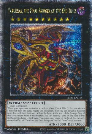 Varudras, the Final Bringer of the End Times (Quarter Century Secret Rare) - Legacy of Destruction (LEDE)